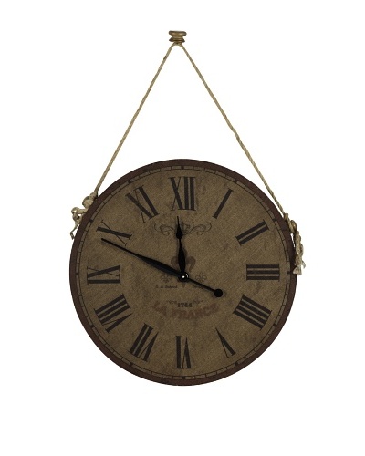 Cooper Classics Jaybrook Wall Clock, Natural
