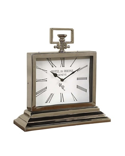 Cooper Classics Walker Clock, Shiny Nickel