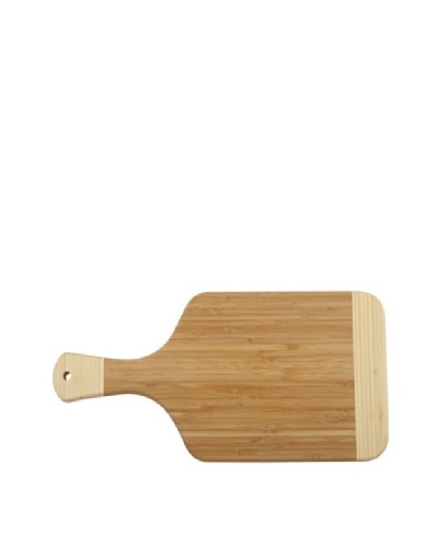 Core Bamboo Peony Paddle Cutting Board, Dark/Natural, Medium