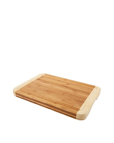 Core Bamboo Pro Chef Two-Tone Chop Block, Natural/Violet