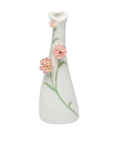 Porcelain Carnation Vase, White