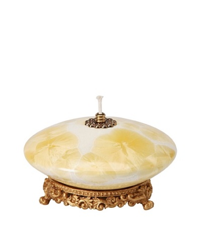 Cosmos Fine Porcelain Oil Lamp, Yellow