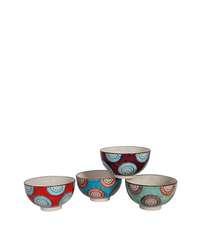 Couleur Nature Set of 4 Ceramic Wheel Bowls