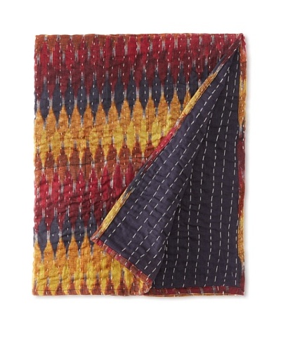 Couleur Nature Ikhat Kantha Throw, 59 x 59As You See
