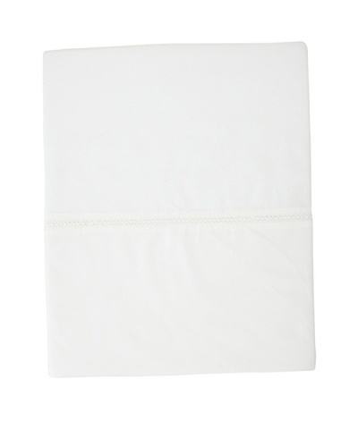 Coyuchi Lace Percale Flat Sheet [White]