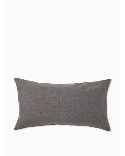Coyuchi Embroidered Pebbled Pillow Sham
