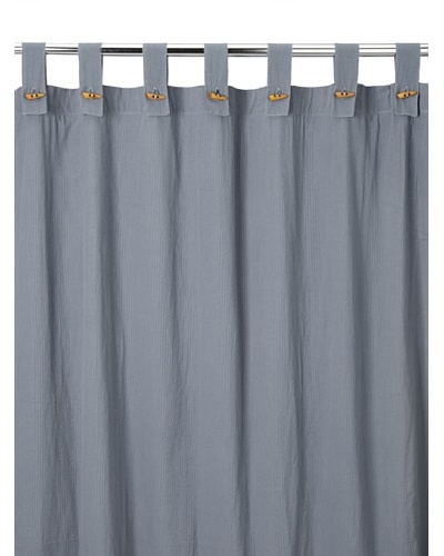 Coyuchi Seersucker Shower Curtain, Charcoal