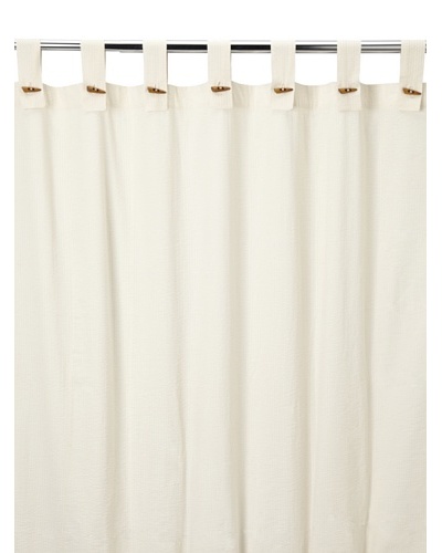 Coyuchi Seersucker Shower Curtain, Ivory