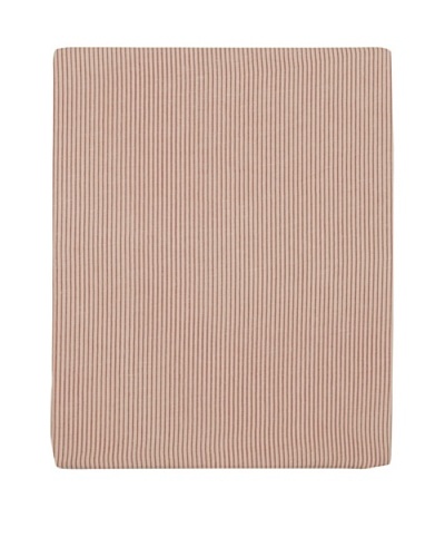Coyuchi Mini Stripe Cotton/Linen Fitted Sheet