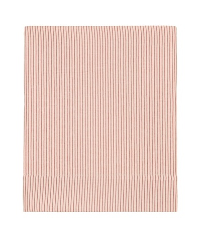 Coyuchi Mini Stripe Cotton/Linen Flat Sheet