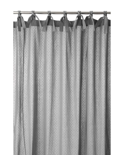 Coyuchi Swiss Dot Shower Curtain, Charcoal