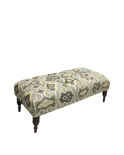 Skyline Tufted Bench, Pebble