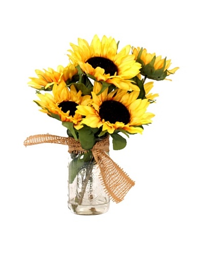 Creative Displays Sunflower in Mason Jar