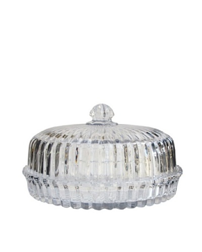 Crystal Clear Alexandria Domed Pie Plate