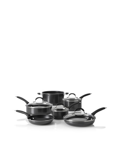 Cuisinart 10-Piece Aluminum Advantage Non-Stick Cookware Set, Black