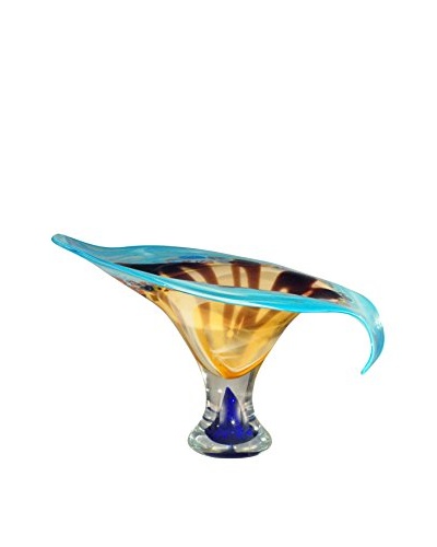 Dale Tiffany Kelso Art Glass Bowl, Blue Multi