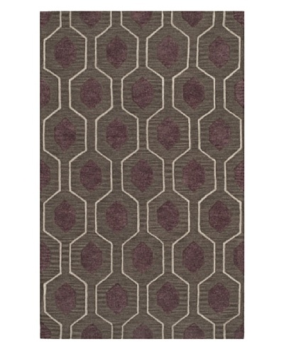 Dalyn Tones Geometric Wool Rug, Charcoal [Charcoal]