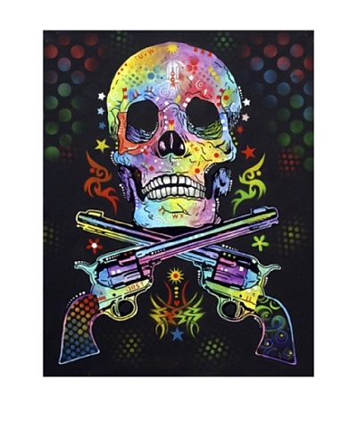 Dean Russo Skull & Guns Limited Edition Giclée Canvas