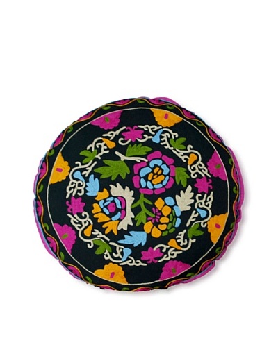 Modelli Creations Hand Embroidered Crewel Work Floor Pillow