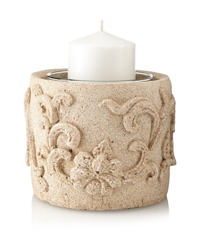 Florero Sandstone Vase/Candleholder, Short