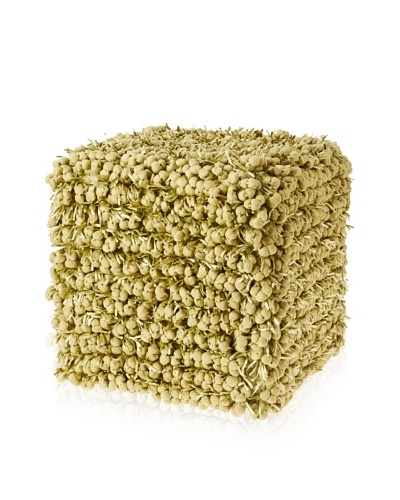 Design Accents Funberry Pouf, Lime, 18 x 18 x 18