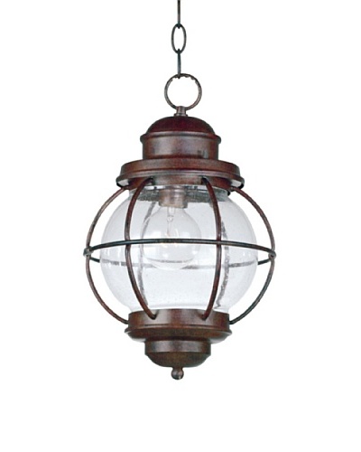 Design Craft Carter Hanging Lantern, Gilded Copper
