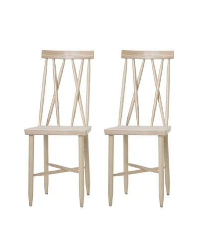 Design House Stockholm Set of 2 One Family Chairs, Natural