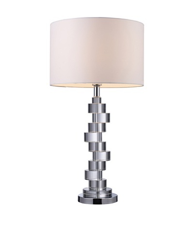 Dimond Lighting Armagh Table Lamp, Crystal/Chrome