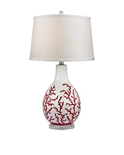 Dimond Lighting Red Coral Ceramic Table Lamp