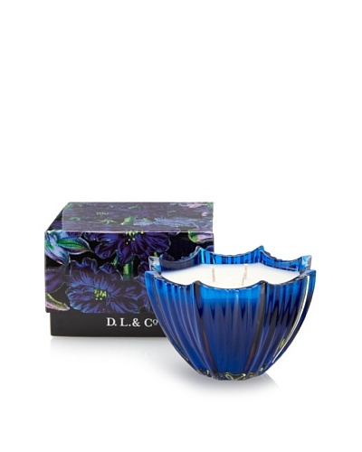 D.L. & Co. Midnight Flower 7-Oz. Scalloped Candle in Gift Box