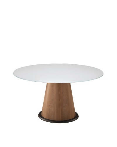 Domitalia Palio Round Table, Walnut/White