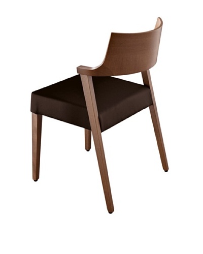 Domitalia Lirica Chair, Black/Walnut