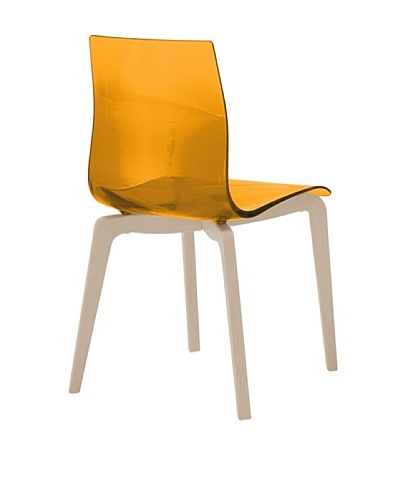 Domitalia Gel-L Chair, Transparent Orange/Ash White