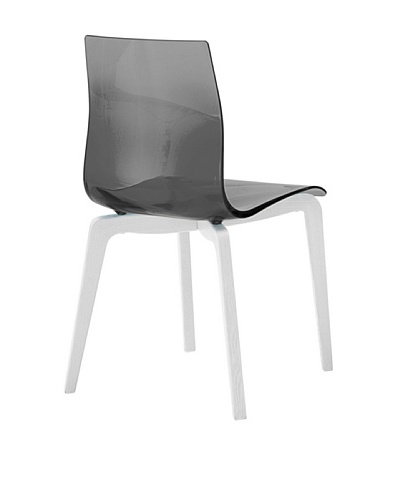 Domitalia Gel-L Chair, Transparent Smoke/White