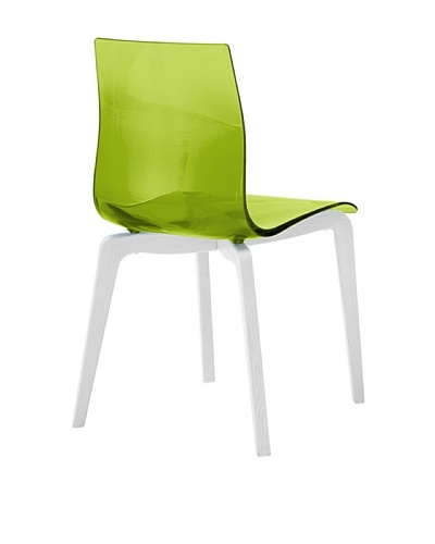 Domitalia Gel-L Chair, Transparent Green/WhiteAs You See
