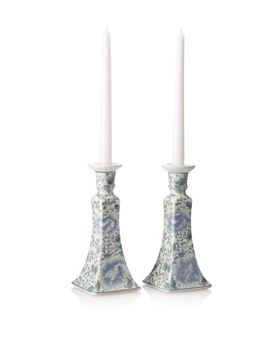Dynasty Gallery Set of 2 Porcelain Candle Holders