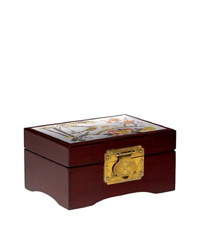 Dynasty Gallery Chokin Art Mahogany Jewelry Box