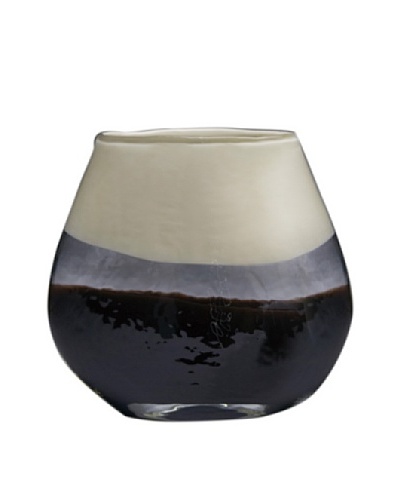 Dynasty Glass Capri Collection - Pillow Vase - Coffee