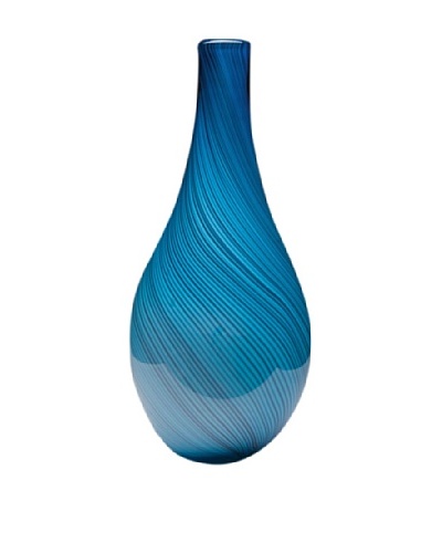 Dynasty Glass Roma Collection Vase, Blue