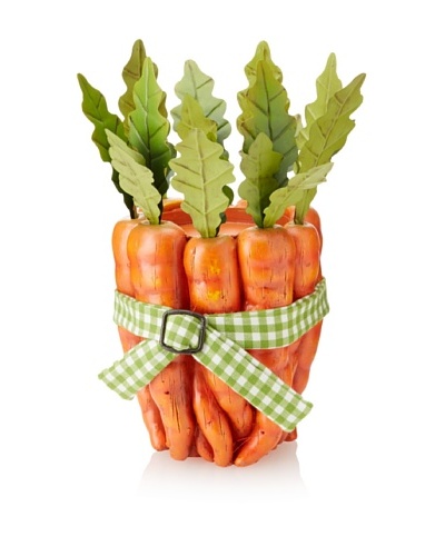 Carrot Bundle Candle Holder, Orange/Green