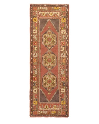 eCarpet Gallery Anatolian Rug, Beige/Dark Copper, 3' 3 x 9' 3 Runner