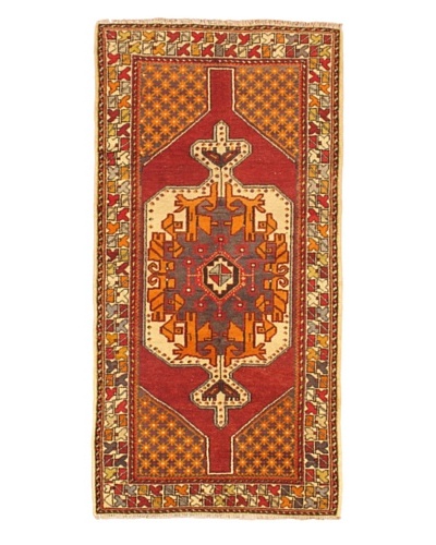 eCarpet Gallery Anatolian Rug, Cream/Light Burgundy, 3' 1 x 7' 8