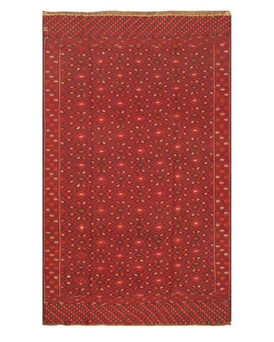 eCarpet Gallery Bahor Sumak, Dark Brown/Red, 6' 6 x 10' 6
