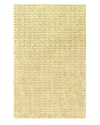 Ecarpetgallery Rugs Minotaur Abstract Rug, Cream Dark Gold, 5' x 8'