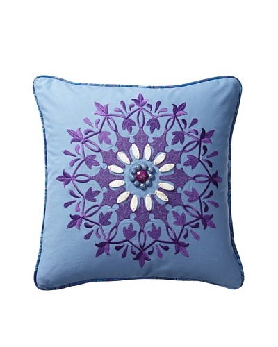 Echo Jakarta Decorative Pillow, Chambray Blue/Purple