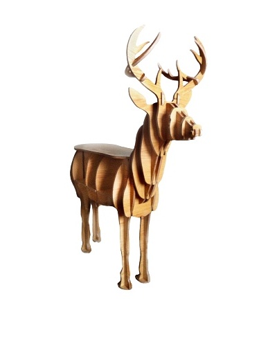 Eco Décor Standing Animal Oak Decorative Deer Table