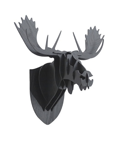 Eco Décor Laser-Cut Animal Trophy Reindeer Head, Black