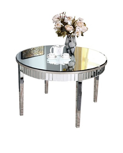 Mirage Round Table, Silver Leaf