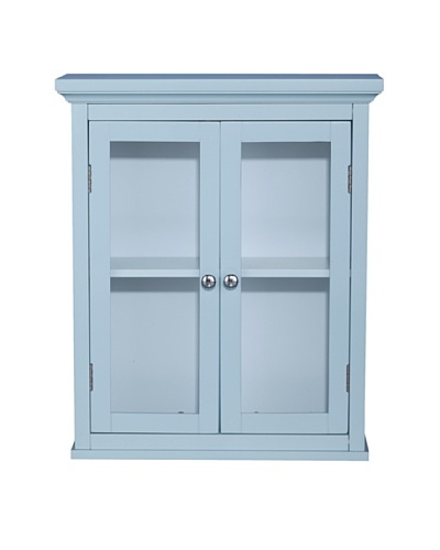 Elegant Home Fashions Madison Avenue Wall Cabinet with 2 Doors, Eton Blue
