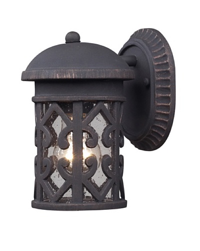 Elk 42065/1 Tuscany Coast 1-Light Outdoor Sconce In Weathered Charcoal